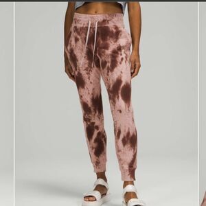 NWT New LULULEMON Warm Down Jogger Sweatpants Marble Tie Dye French Press MD3Y 8